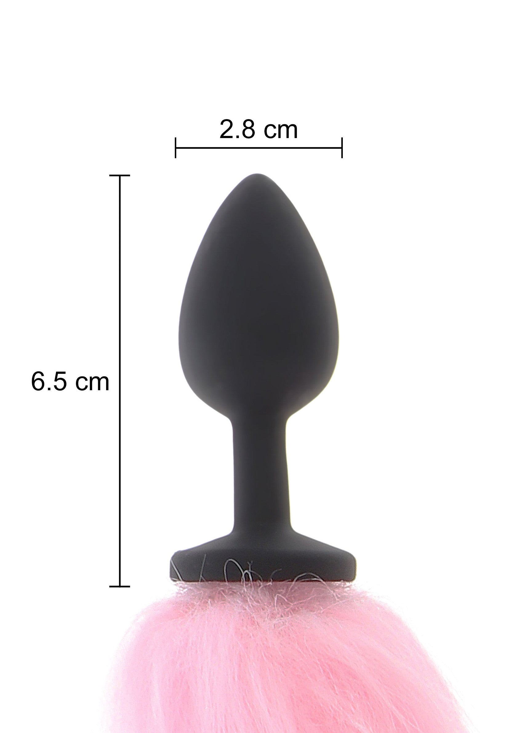 Coda di unicorno e plug anale LED nero