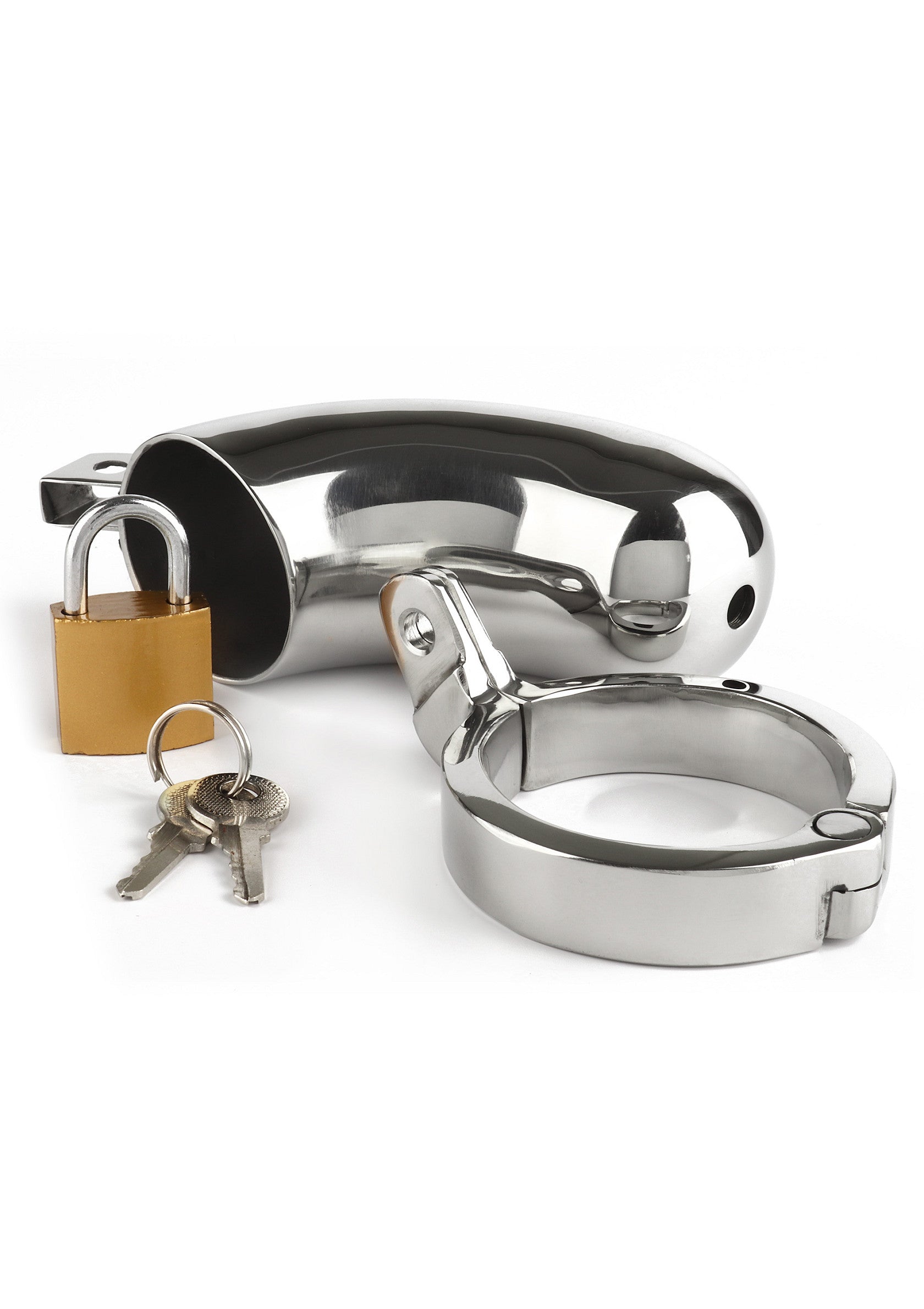 Dispositivo di castità maschile Brig argento