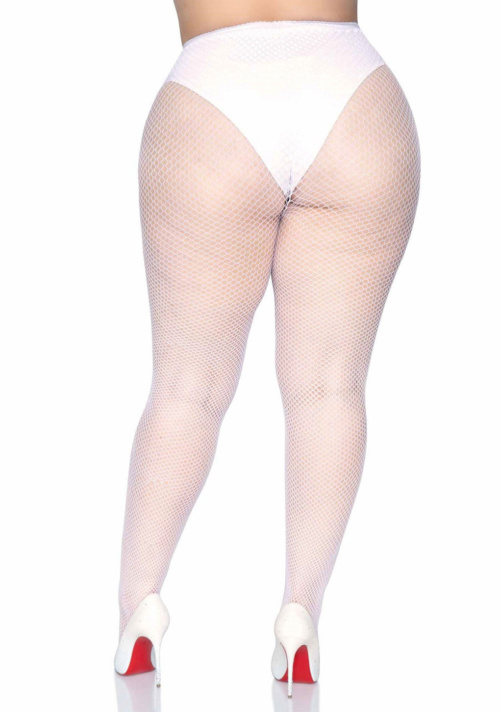 Collant a rete Plus bianco