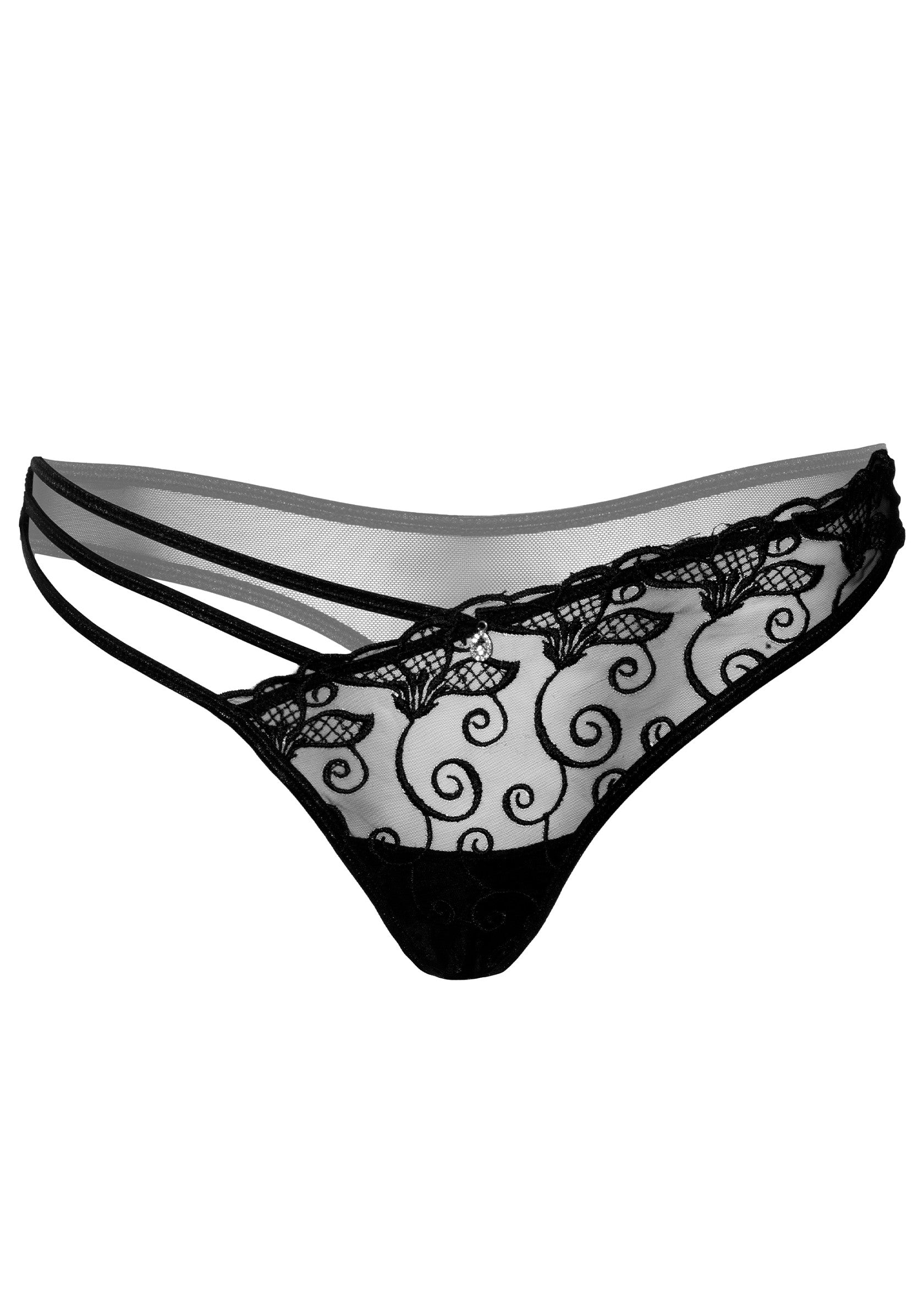 Perizoma ricamato molto sexy nero
