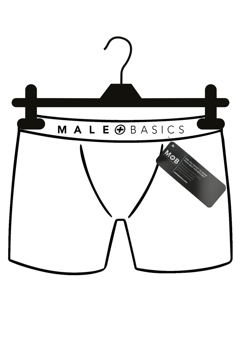 Slip in microfibra MaleBasics neri