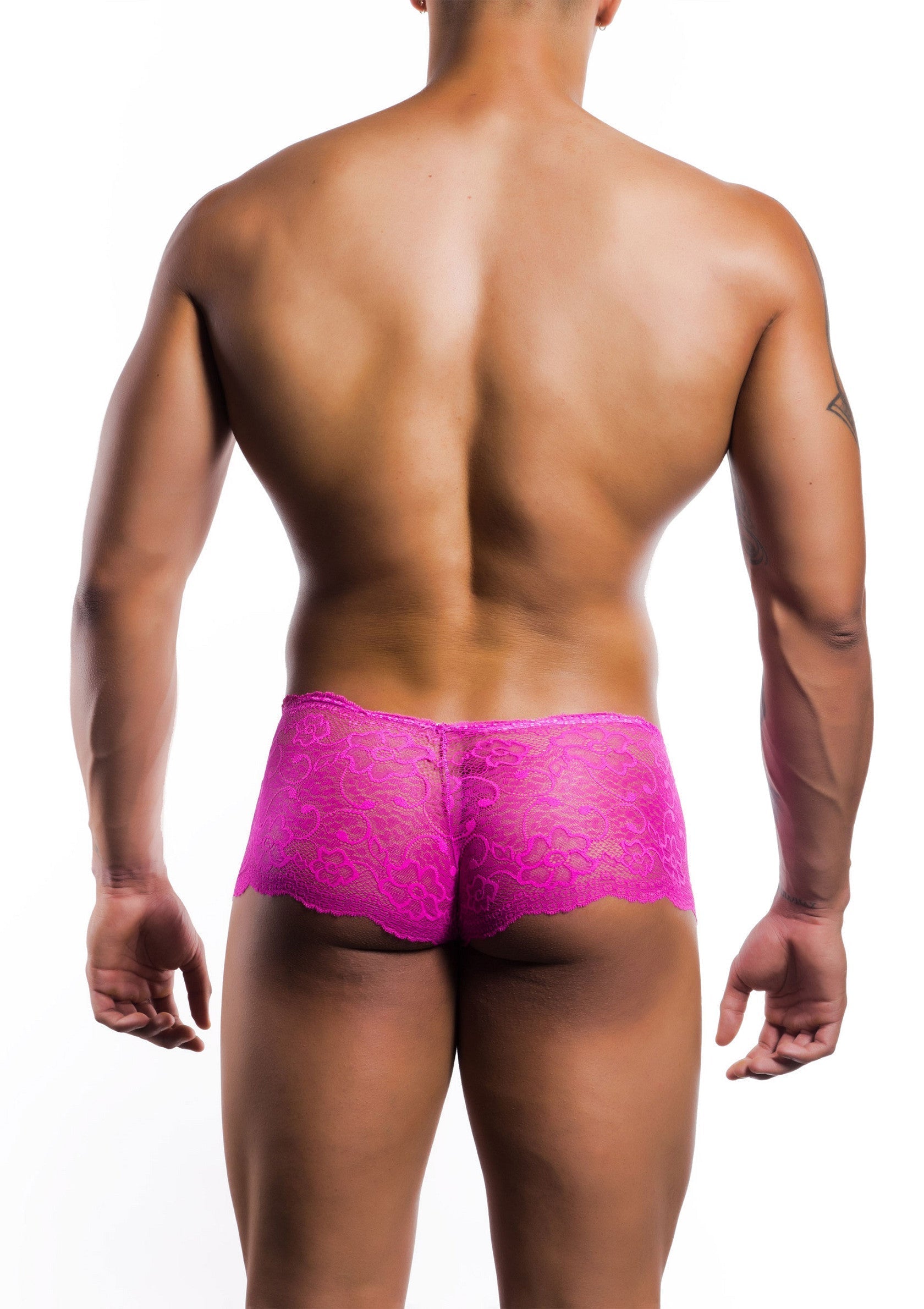 Rose Lace Boy Short rosa