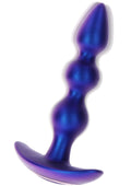 Il tappo anale vibrante con perline audaci blu