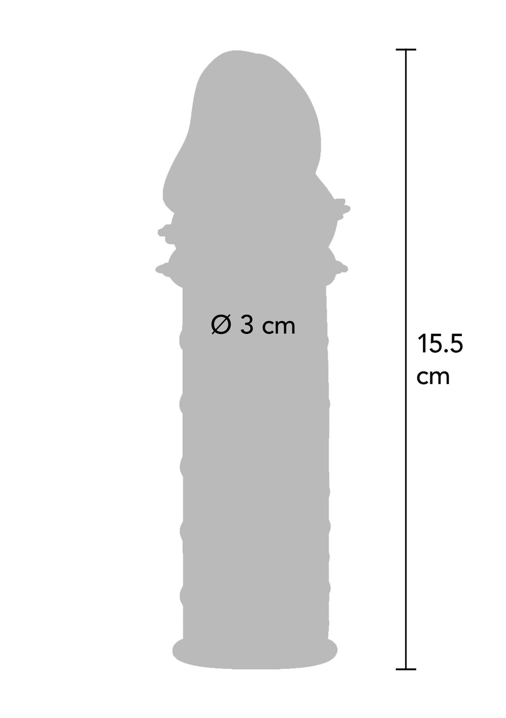 Manicotto Power Stud trasparente