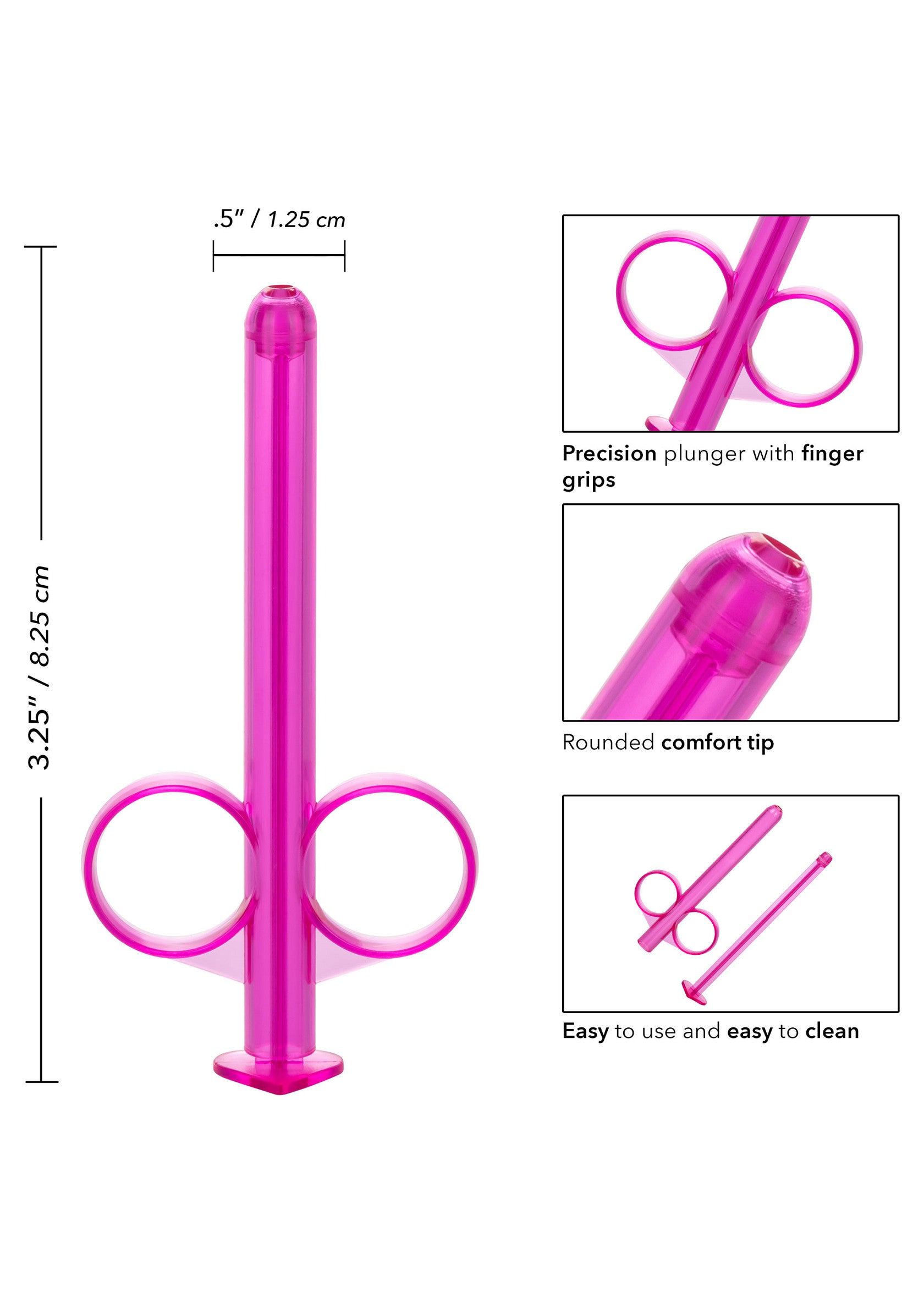 Tubo lubrificante 2 pezzi rosa