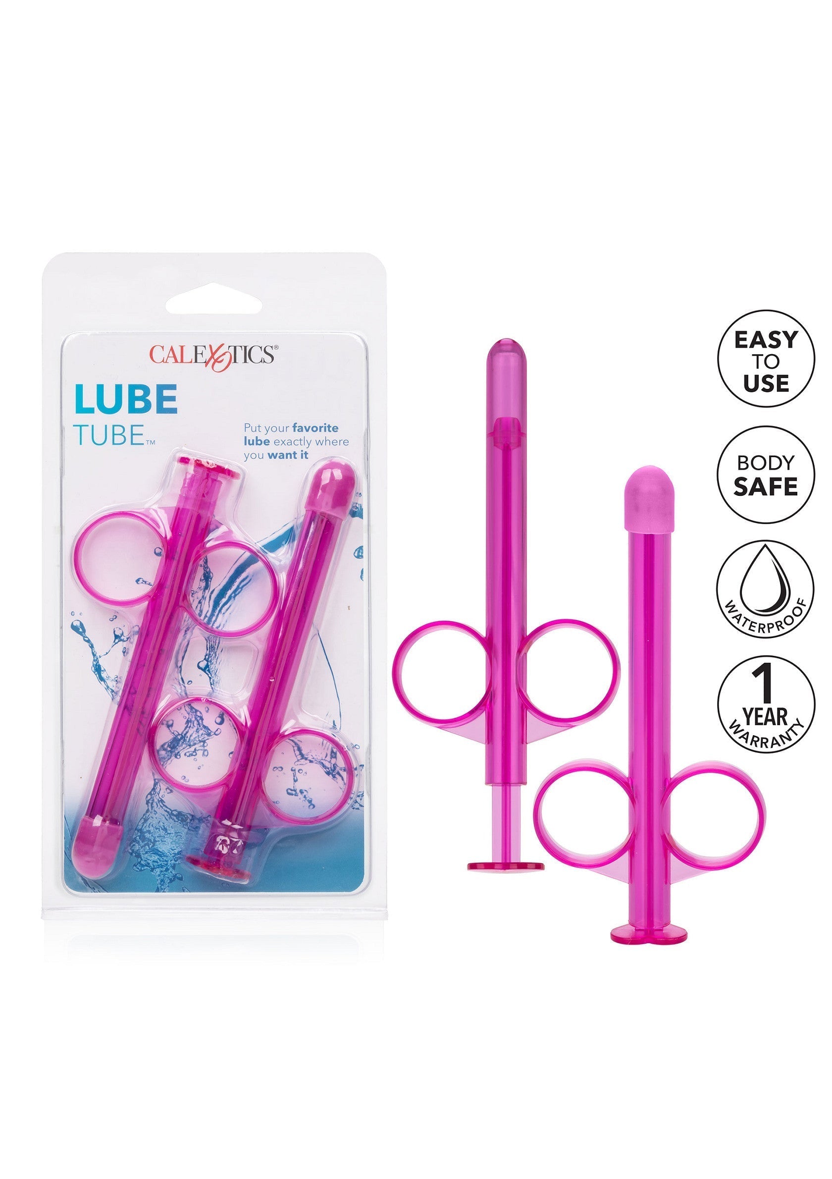 Tubo lubrificante 2 pezzi rosa
