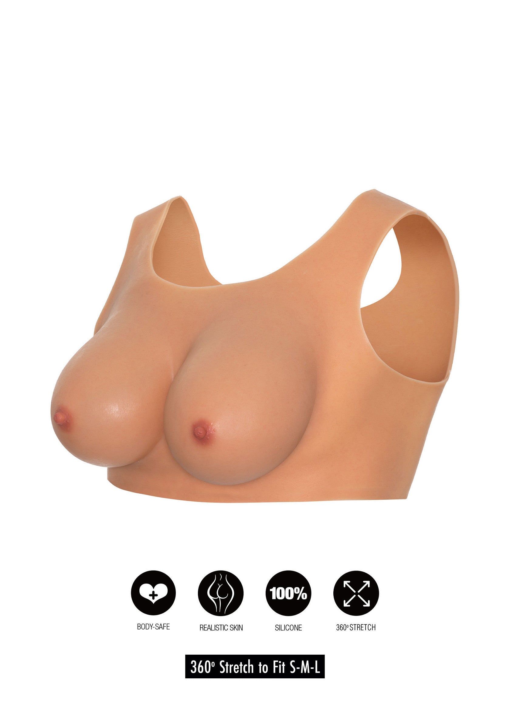 Seno indossabile Top Coppa D pelle