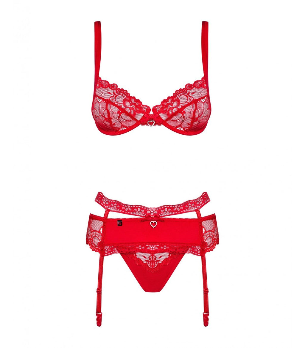 HEARTINA SET 3 PEZZI ROSSO L/XL