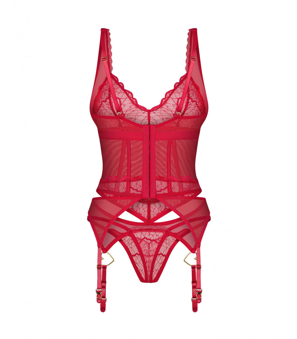 CORSETTO E PERIZOMA CUPIDE DESIR 2XL/3XL