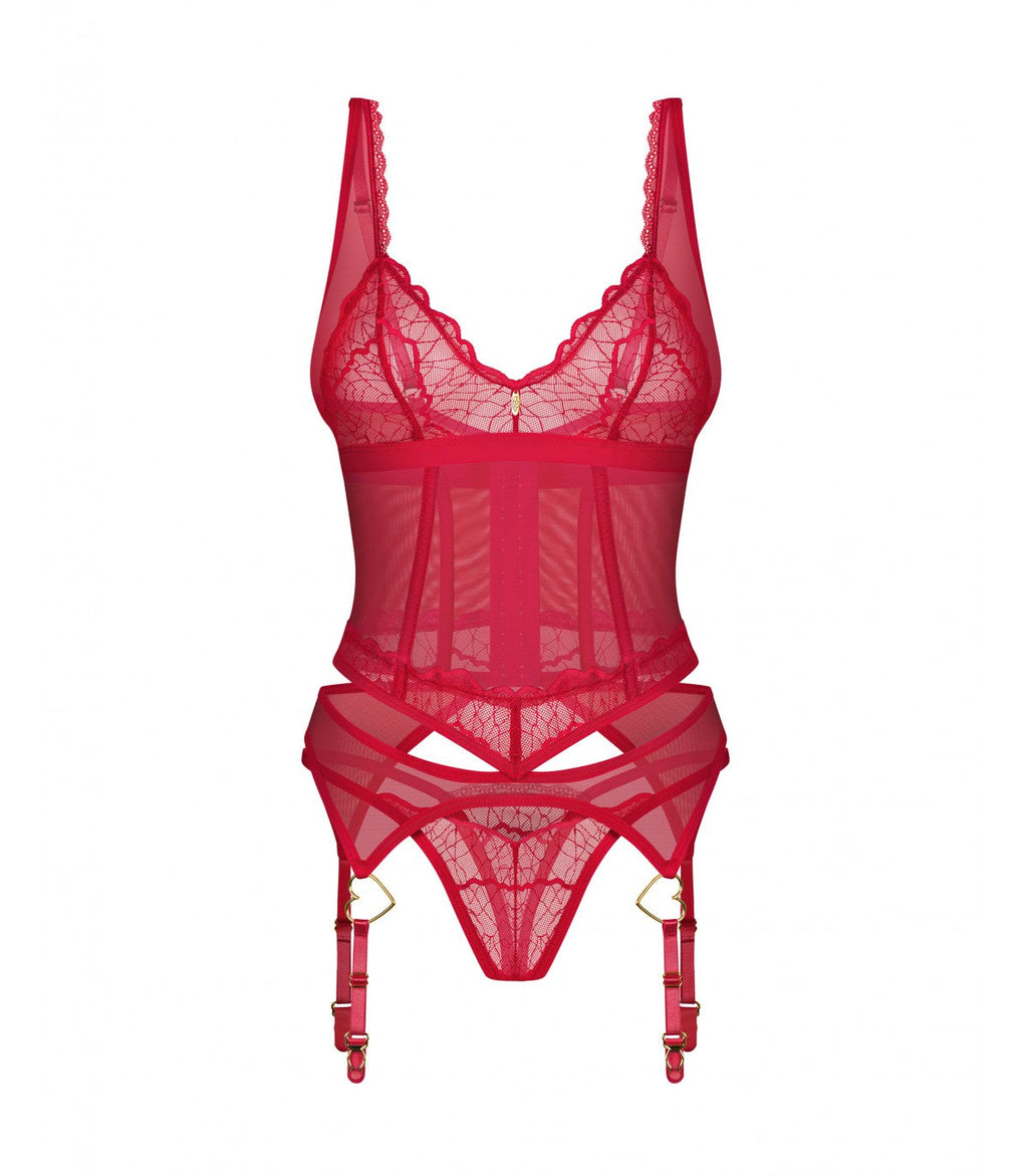 CORSETTO E PERIZOMA CUPIDE DESIR 2XL/3XL