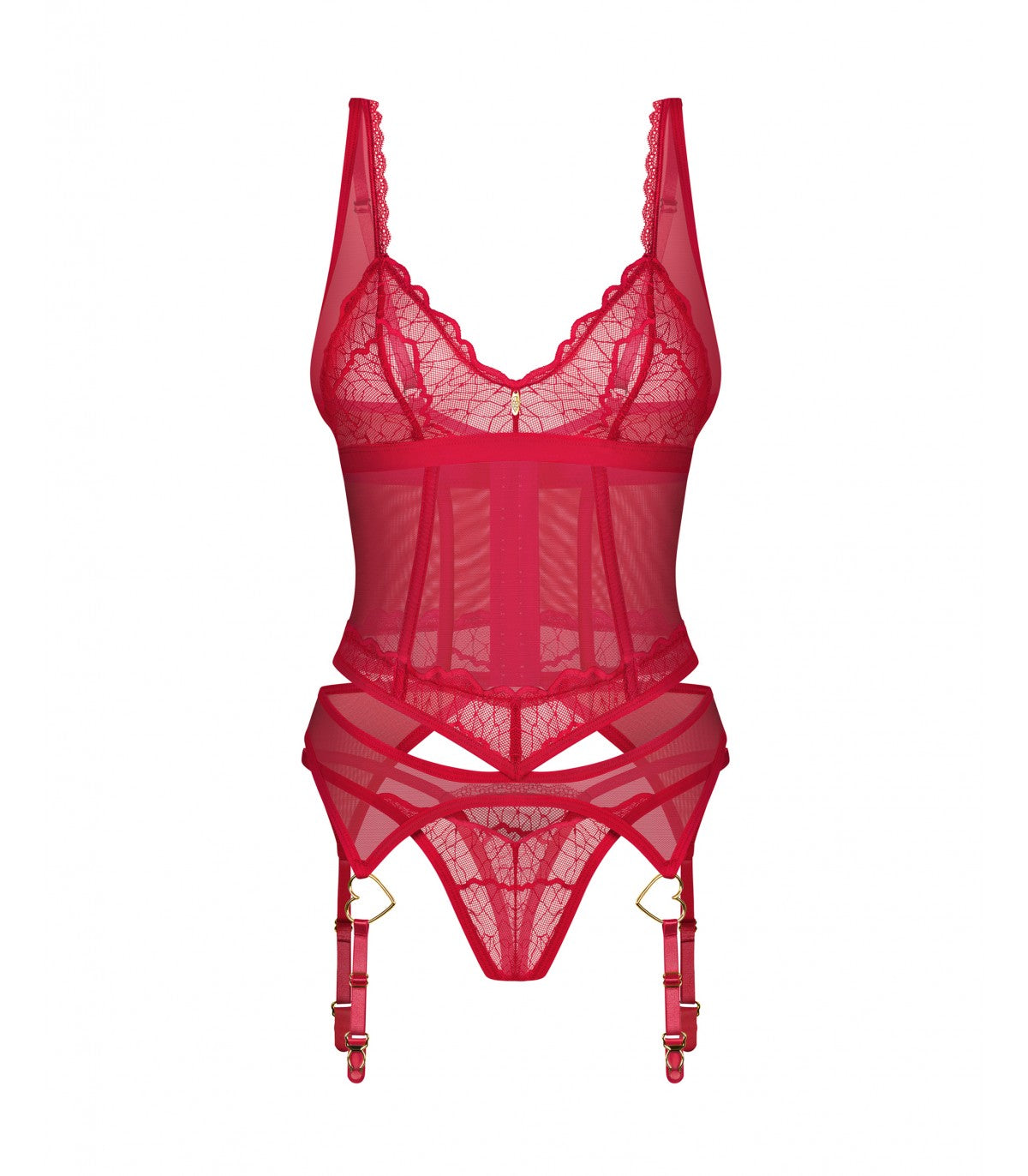 CORSETTO E PERIZOMA CUPIDE DESIR 2XL/3XL