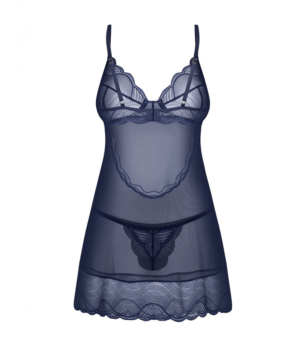CAMICIA E PERIZOMA BLU DA NOTTE XL/2XL