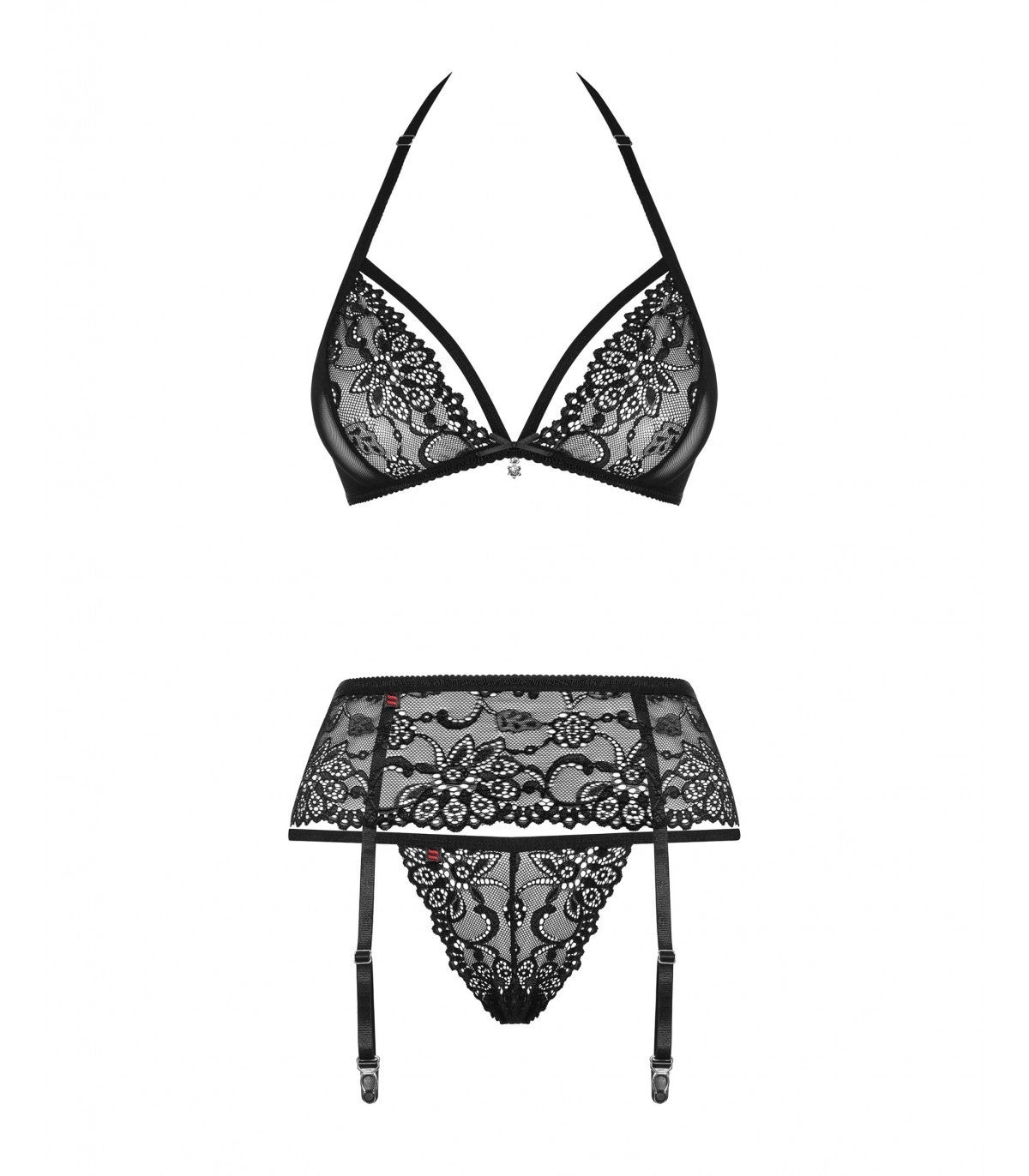 838-SEG-1 SET 3 PEZZI NERO S/M