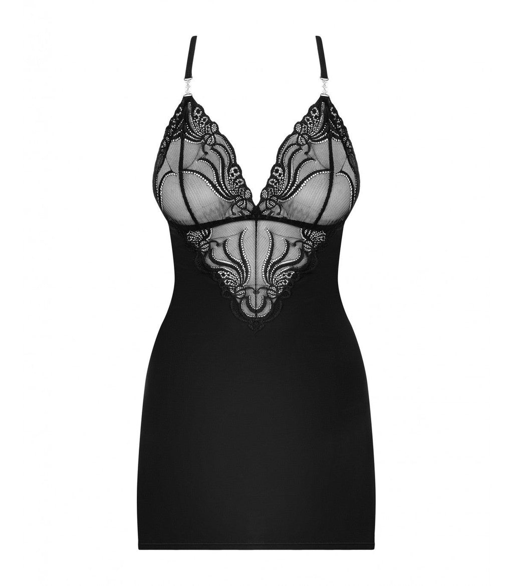 828-CHE-1 CHEMISE & THONG L/XL