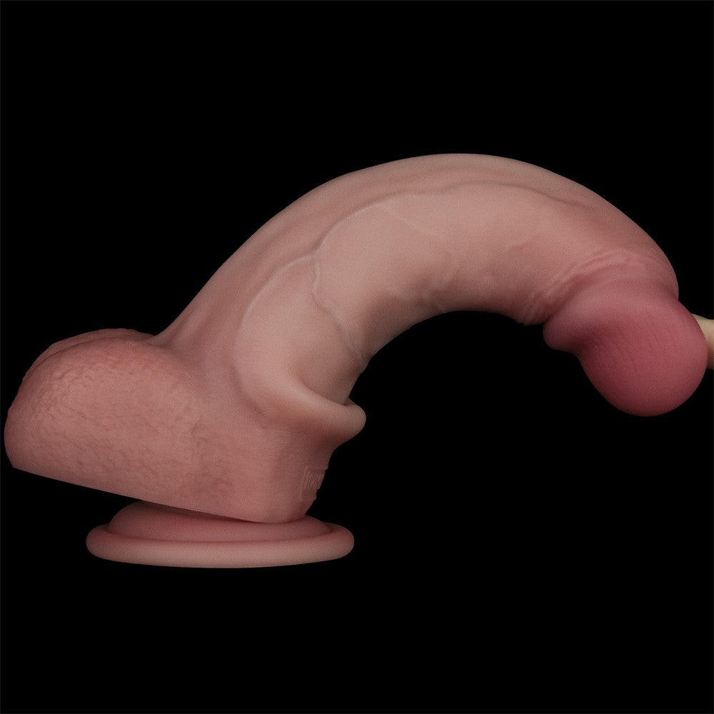 Dildo in silicone a doppio strato Sliding Skin Pro II da 8''