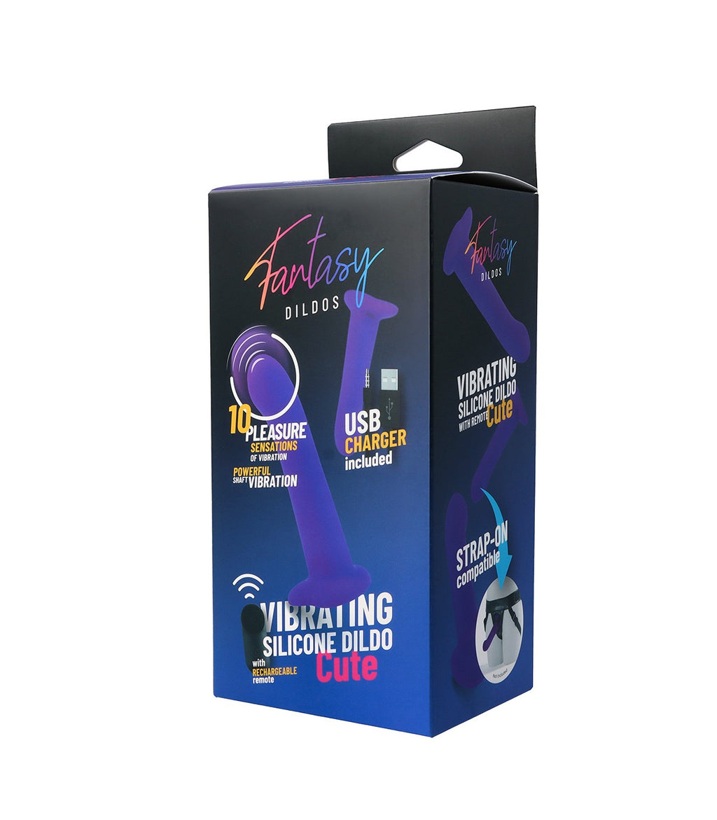 DILDO VIBRANTE IN SILICONE "CUTE" CON TELECOMANDO