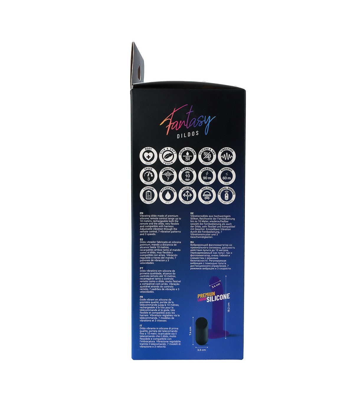 DILDO VIBRANTE IN SILICONE "CUTE" CON TELECOMANDO
