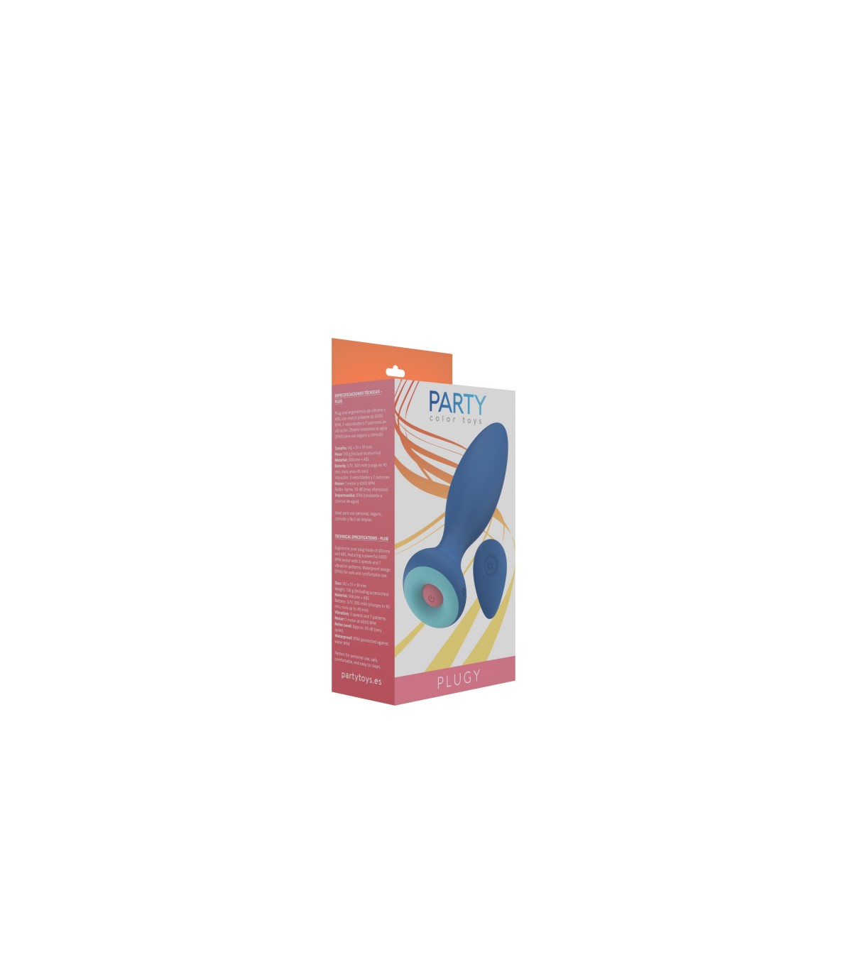 SPINA VIBRANTE CON TELECOMANDO BLUE PLUGY