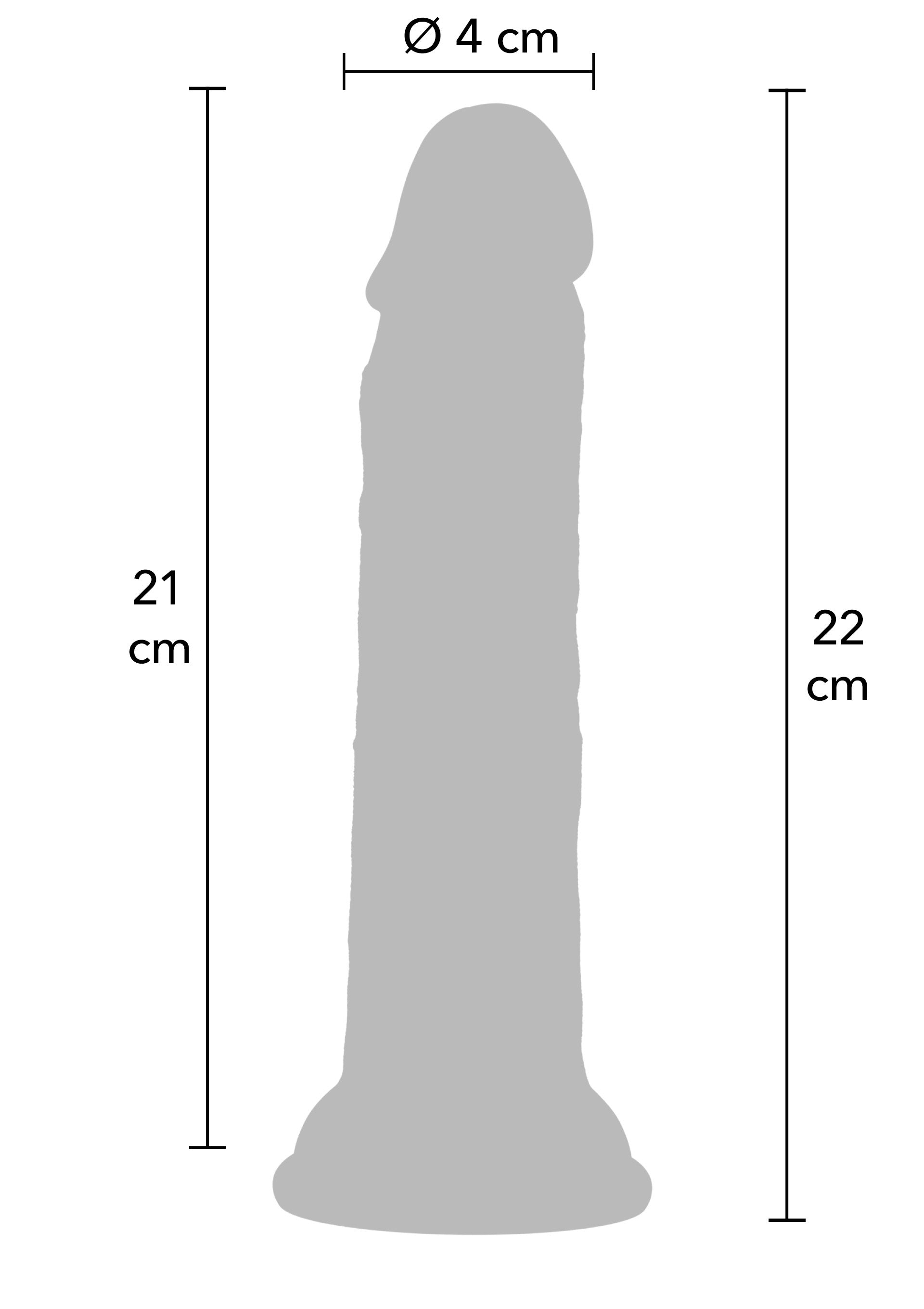 Realistico Dong in silicone liquido da 23 cm