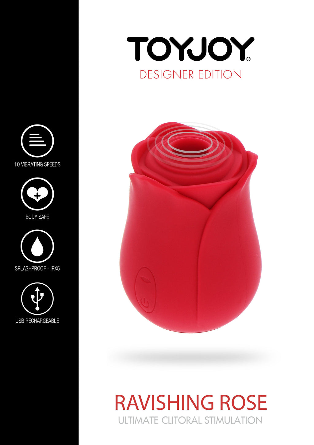 Ravishing Rose Air Pulse Stimulator rosso