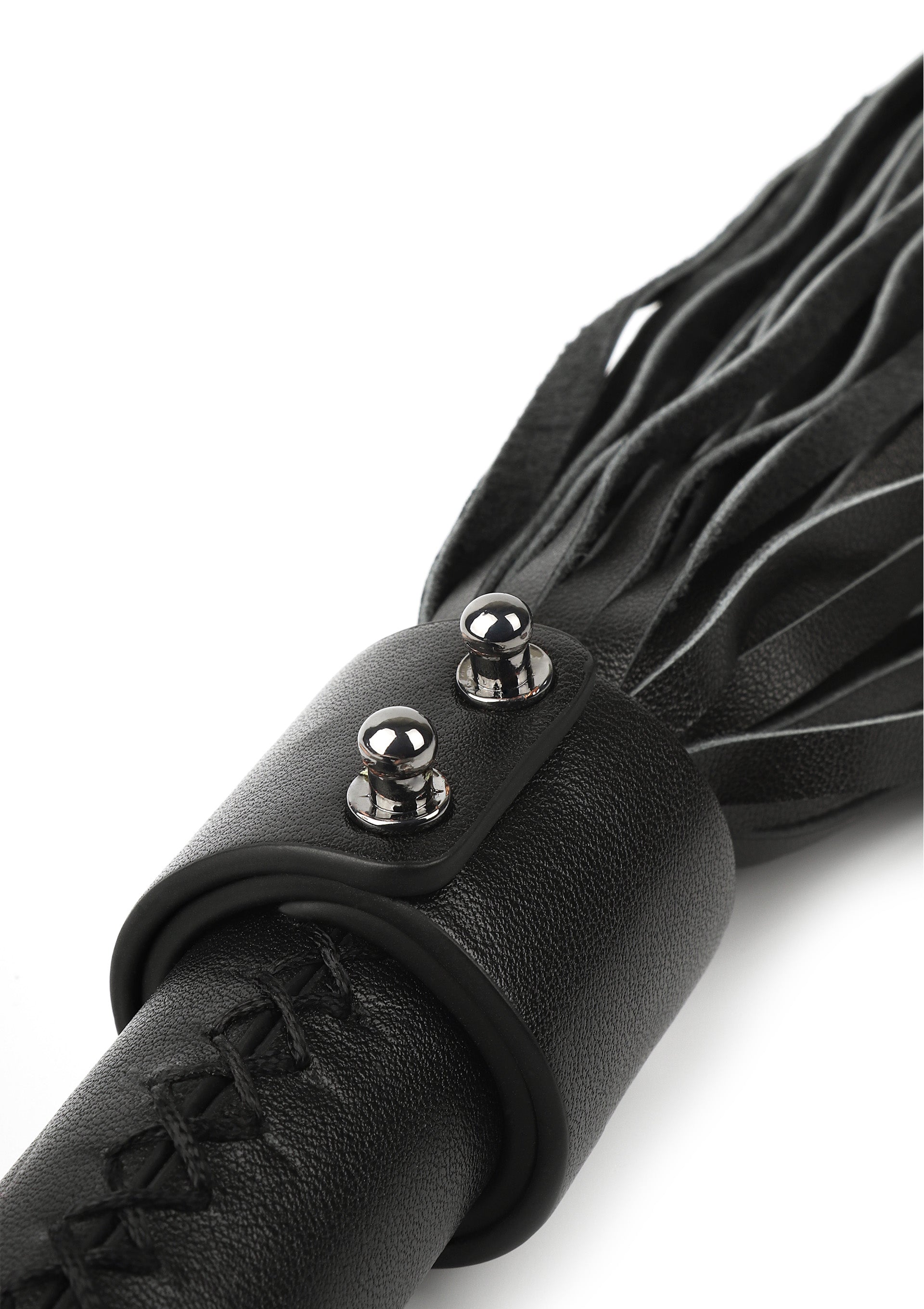 Frusta in vera pelle 55 cm nera