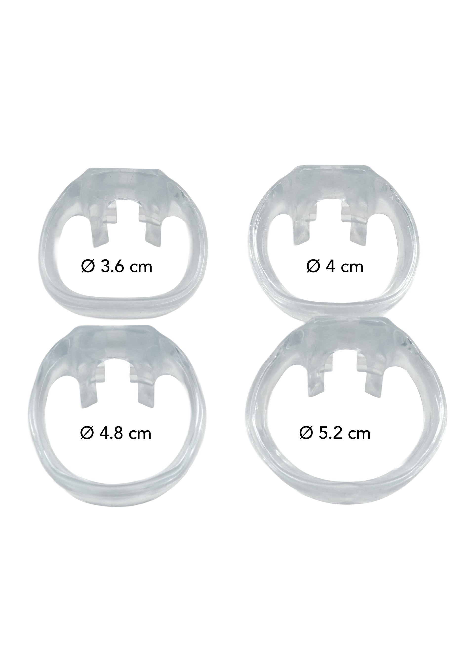Gabbia per pene Clear Control lunga e trasparente