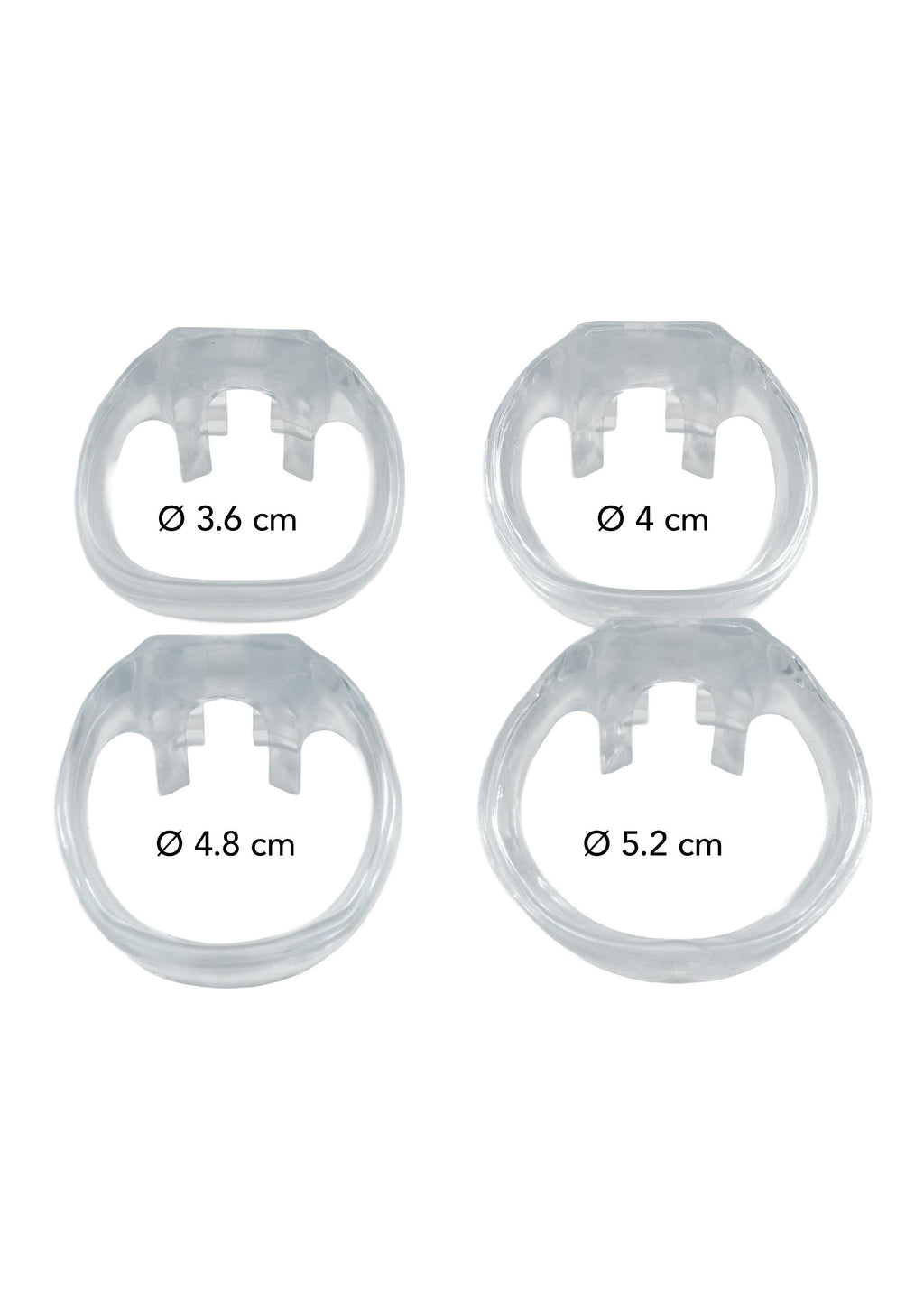 Gabbia per pene Clear Control X-Short trasparente