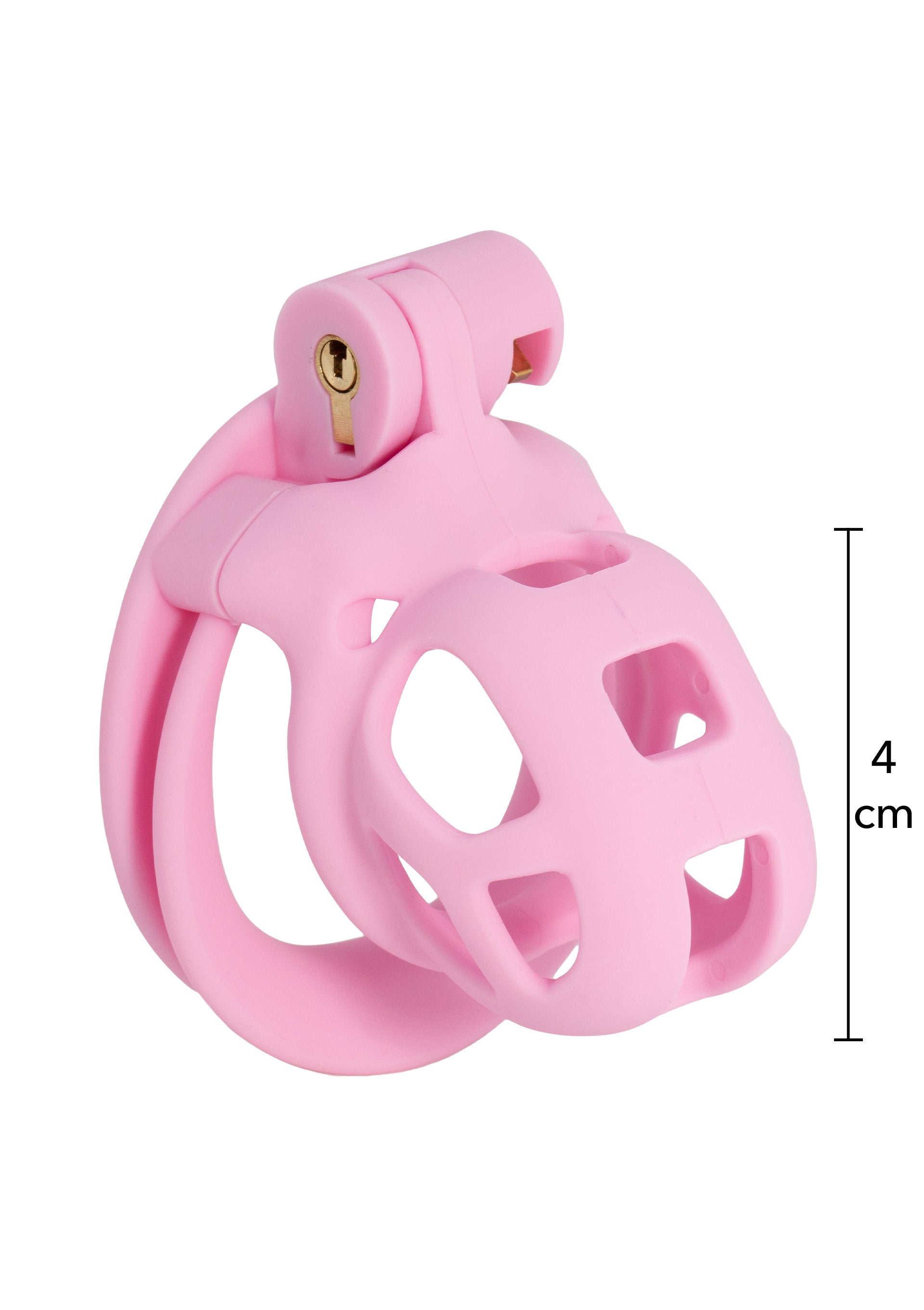 Gabbia per pene e pene rosa extra-corta