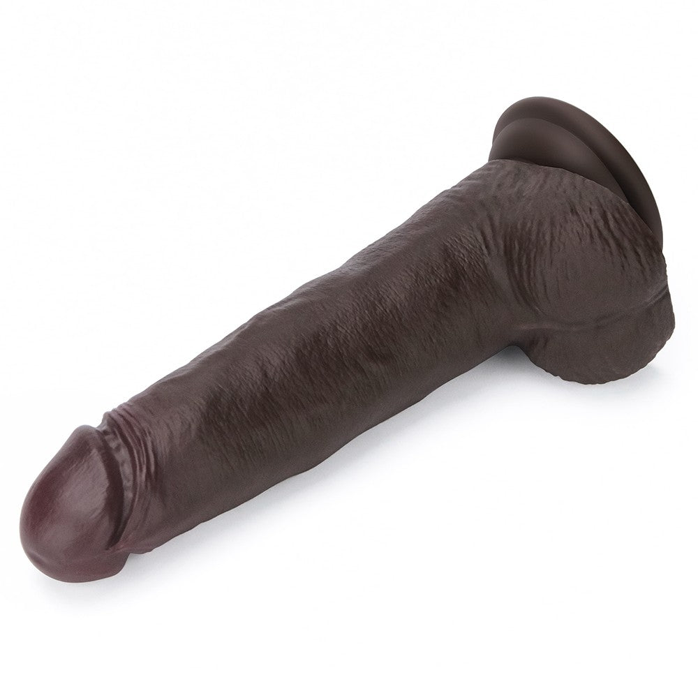 Pene artificiale in silicone a doppio strato Sliding Skin Pro II da 8,5 pollici (nero)