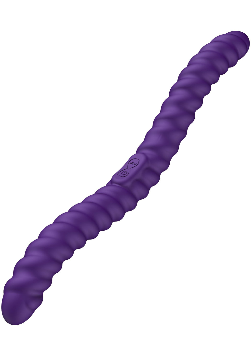 Vibratore flessibile a doppia faccia viola