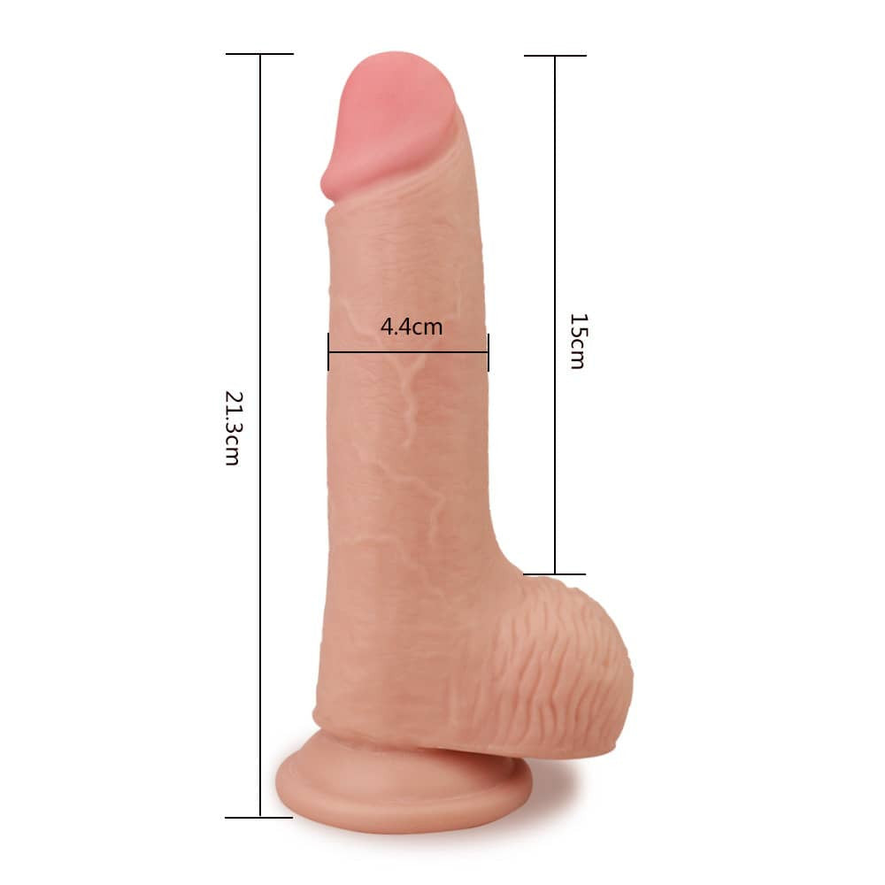 Dildo morbido effetto pelle da 7,5"