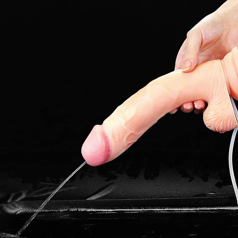 Pene con eiaculazione morbida e testicoli da 9 pollici di carne
